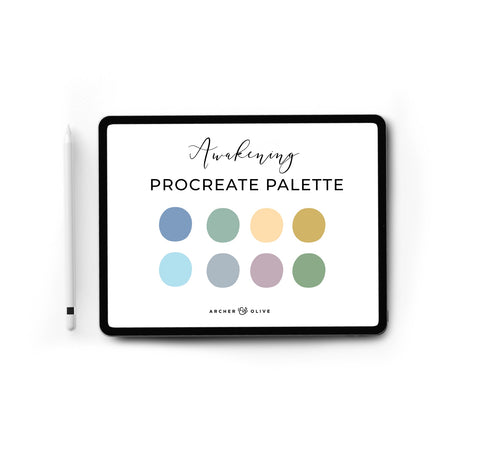 Procreate Swatch - Awakening Color Set - Archer and Olive